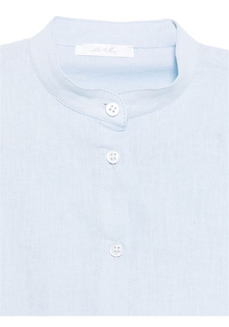 Camicia in lino U+E' BY MISS GRANT | UEM0535CELESTE
